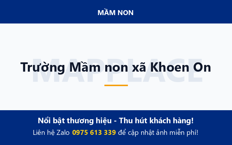 Trường Mầm non xã Khoen On