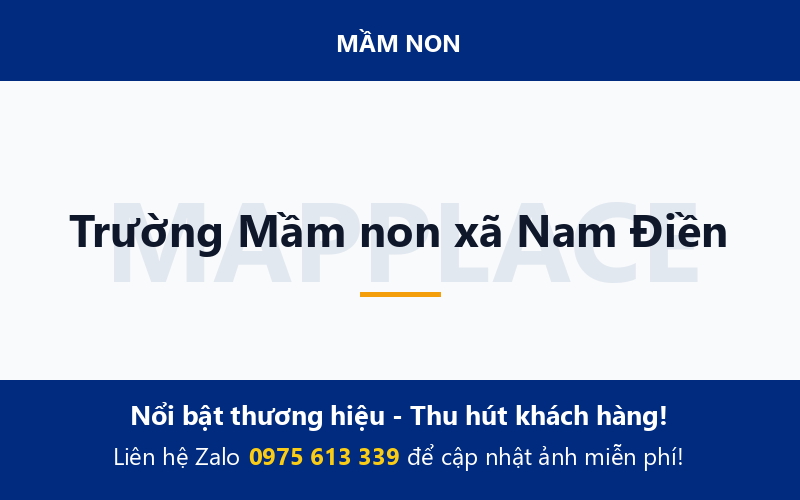 Trường Mầm non xã Nam Điền