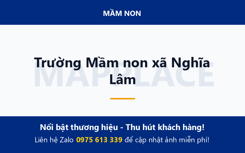 Trường Mầm non xã Nghĩa Lâm