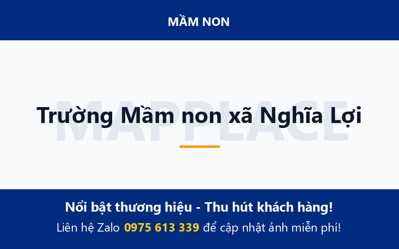 Trường Mầm non xã Nghĩa Lợi