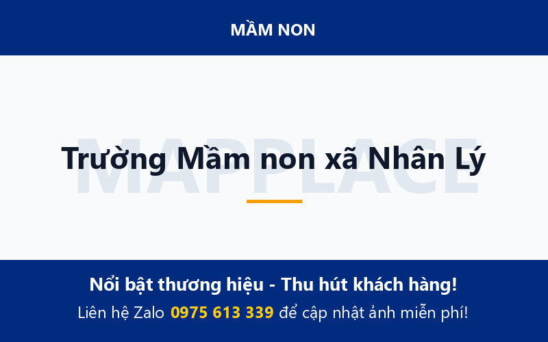 Trường Mầm non xã Nhân Lý