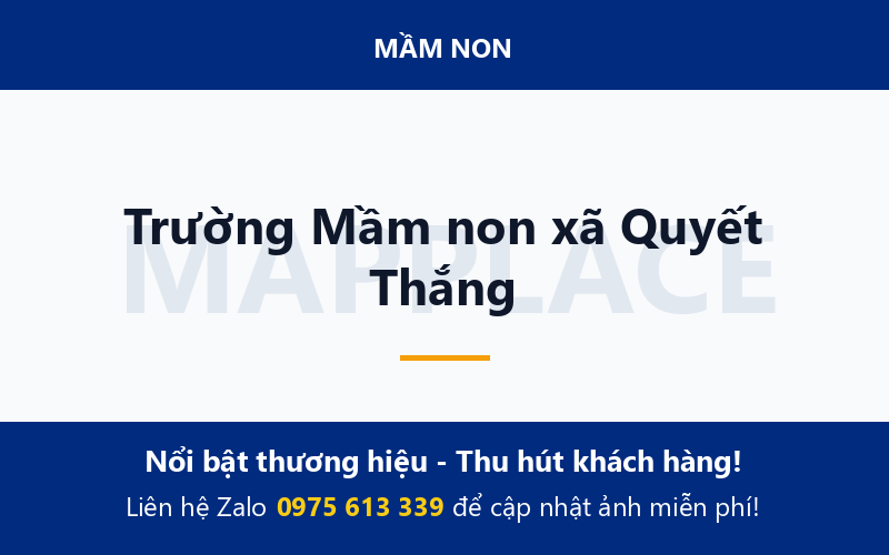Trường Mầm non xã Quyết Thắng