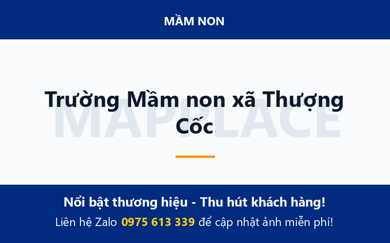 Trường Mầm non xã Thượng Cốc