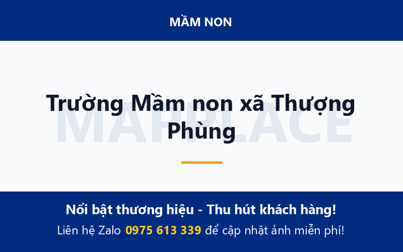 Trường Mầm non xã Thượng Phùng
