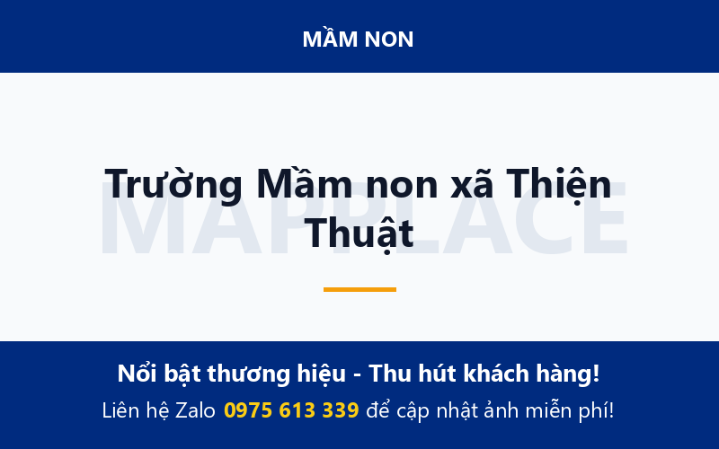 Trường Mầm non xã Thiện Thuật