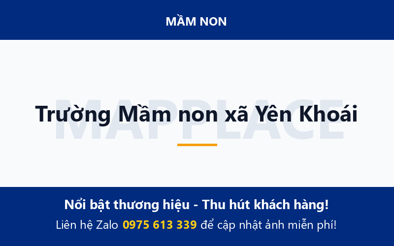 Trường Mầm non xã Yên Khoái