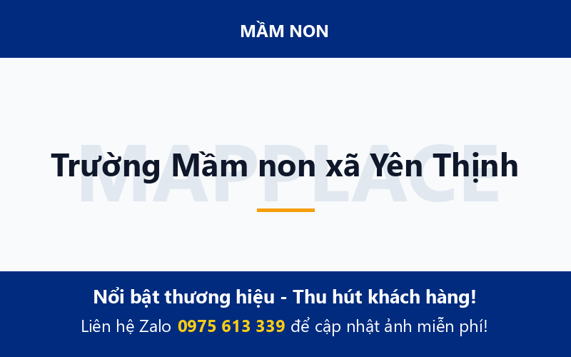 Trường Mầm non xã Yên Thịnh