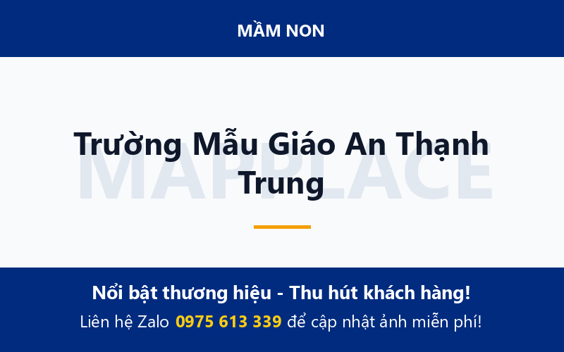 Trường Mẫu Giáo An Thạnh Trung