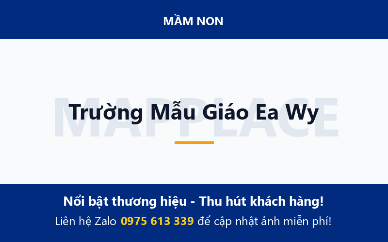 Trường Mẫu Giáo Ea Wy