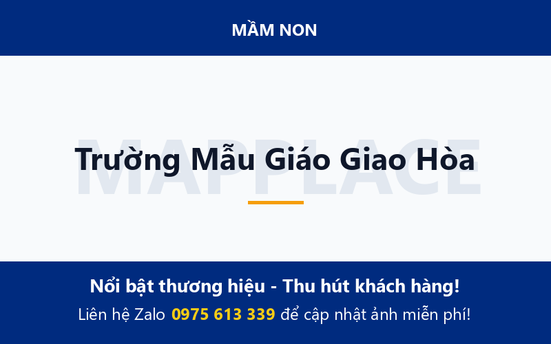 Trường Mẫu Giáo Giao Hòa
