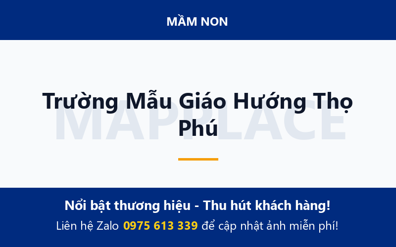 Trường Mẫu Giáo Hướng Thọ Phú