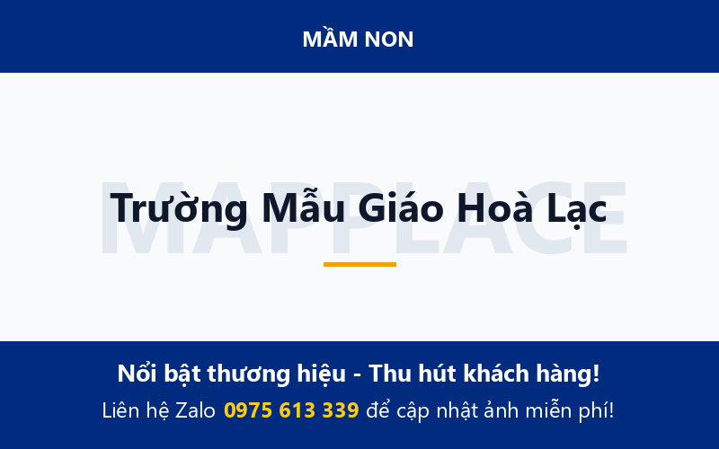Trường Mẫu Giáo Hoà Lạc