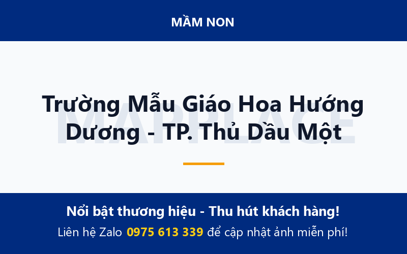 Trường Mẫu Giáo Hoa Hướng Dương - TP. Thủ Dầu Một