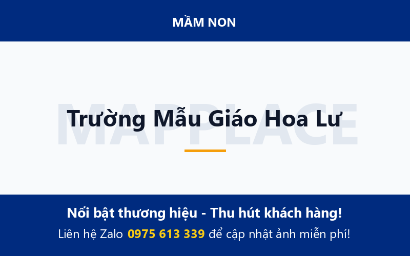Trường Mẫu Giáo Hoa Lư
