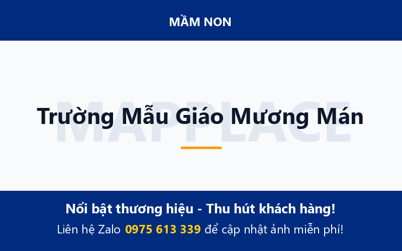 Trường Mẫu Giáo Mương Mán
