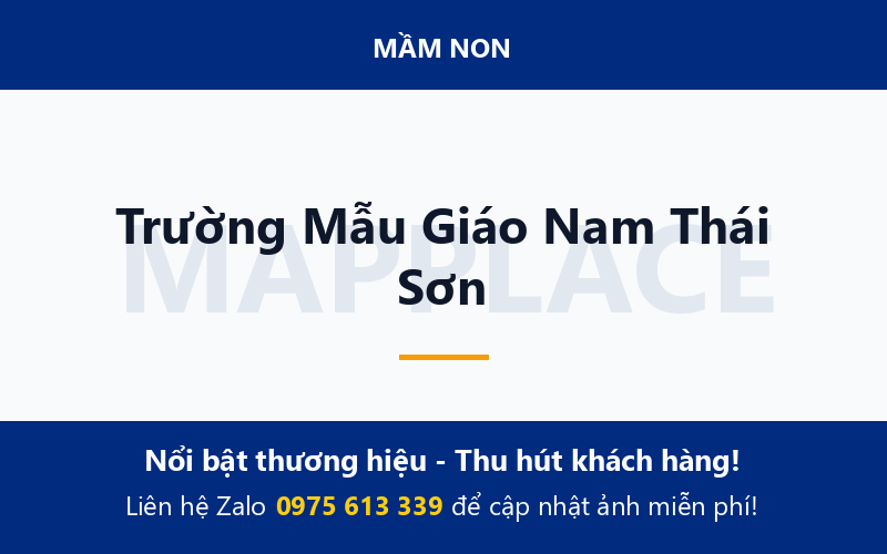 Trường Mẫu Giáo Nam Thái Sơn