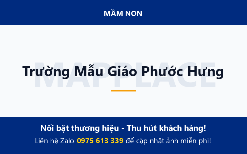 Trường Mẫu Giáo Phước Hưng
