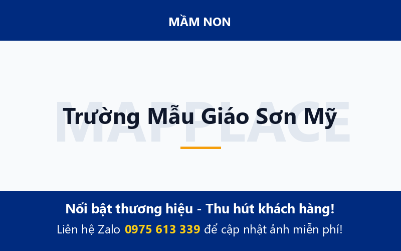 Trường Mẫu Giáo Sơn Mỹ