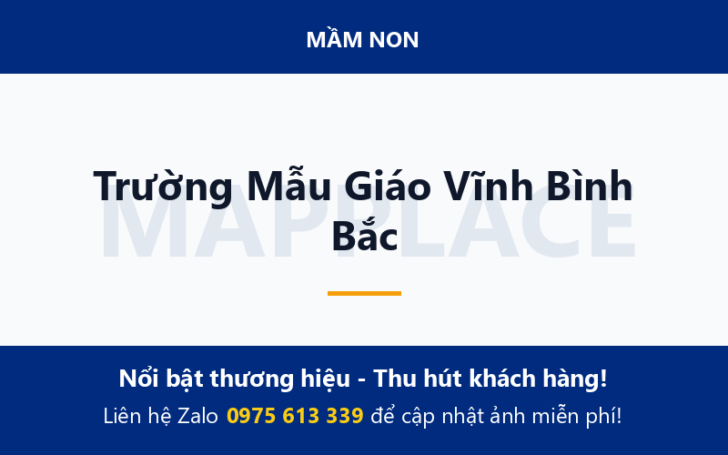 Trường Mẫu Giáo Vĩnh Bình Bắc