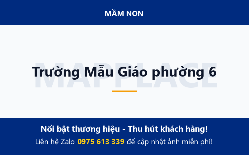 Trường Mẫu Giáo phường 6
