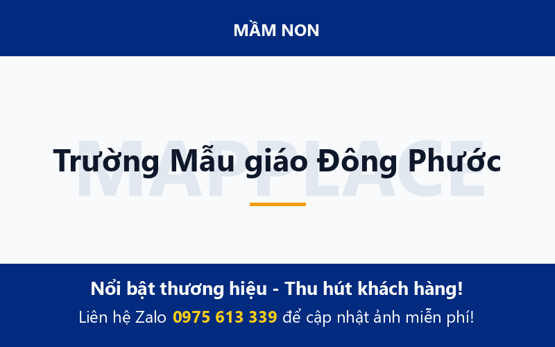 Trường Mẫu giáo Đông Phước