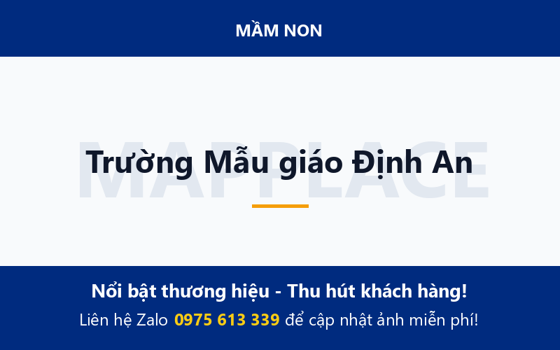 Trường Mẫu giáo Định An
