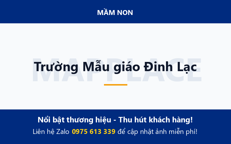Trường Mẫu giáo Đinh Lạc