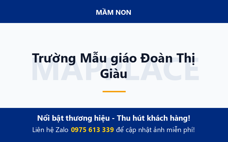 Trường Mẫu giáo Đoàn Thị Giàu
