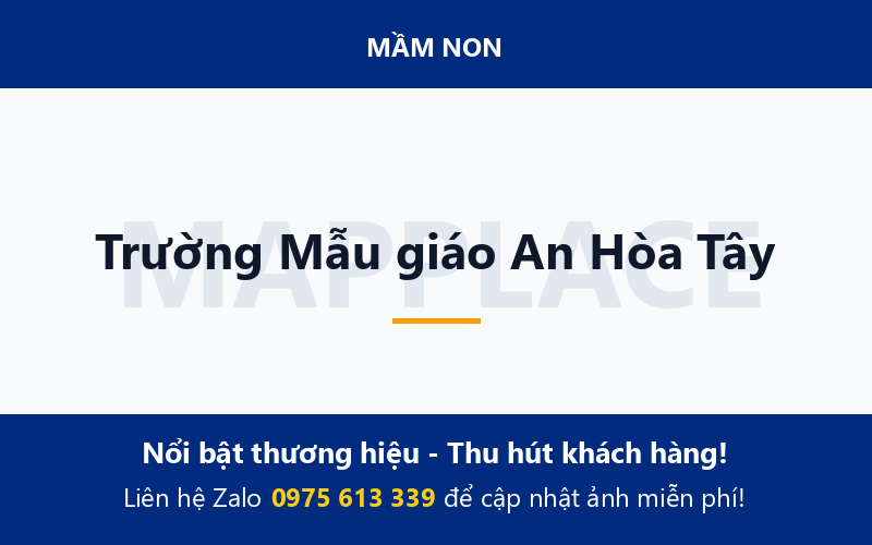 Trường Mẫu giáo An Hòa Tây