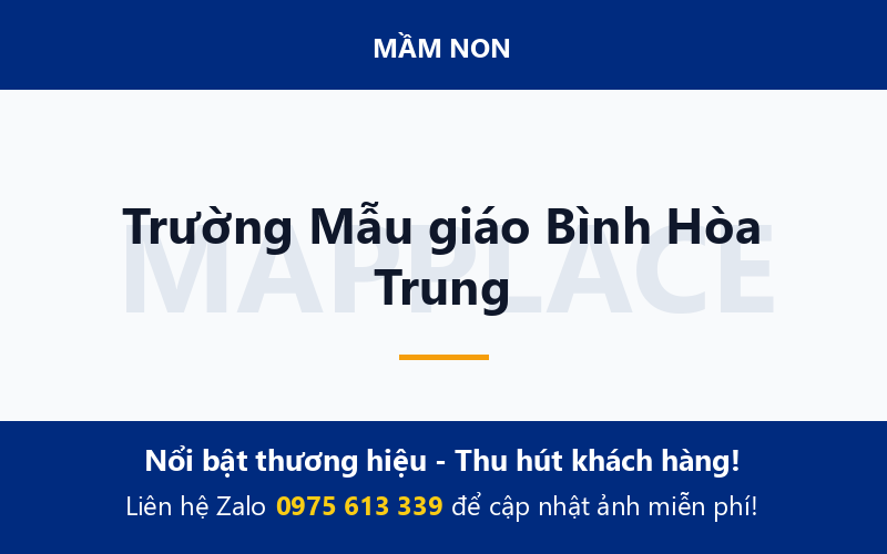 Trường Mẫu giáo Bình Hòa Trung