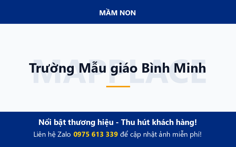 Trường Mẫu giáo Bình Minh