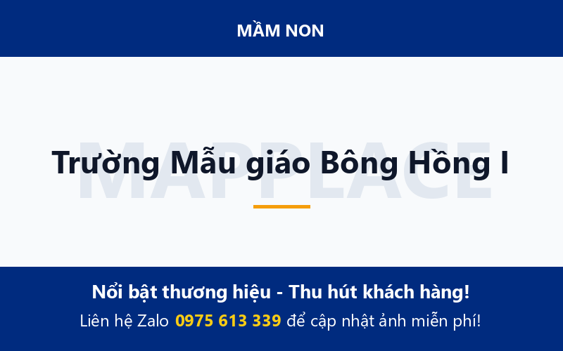 Trường Mẫu giáo Bông Hồng I