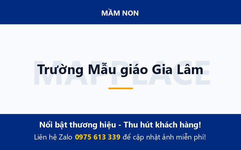 Trường Mẫu giáo Gia Lâm
