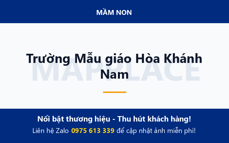 Trường Mẫu giáo Hòa Khánh Nam
