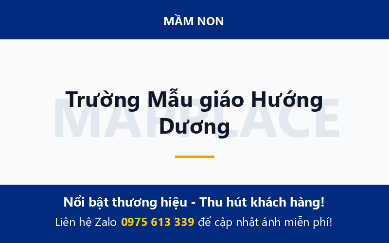 Trường Mẫu giáo Hướng Dương