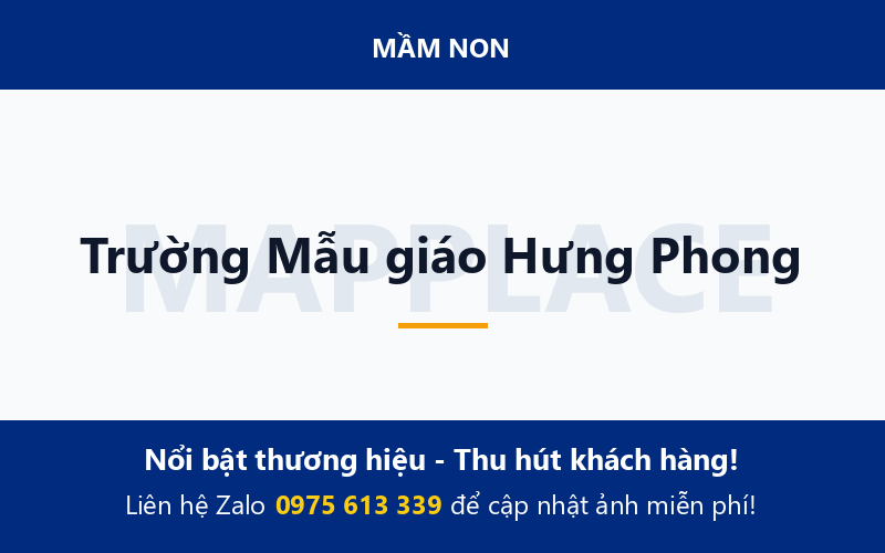 Trường Mẫu giáo Hưng Phong