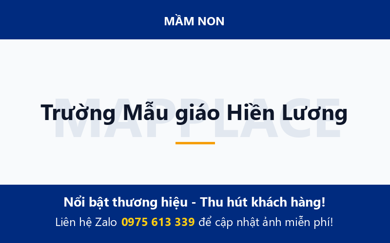 Trường Mẫu giáo Hiền Lương