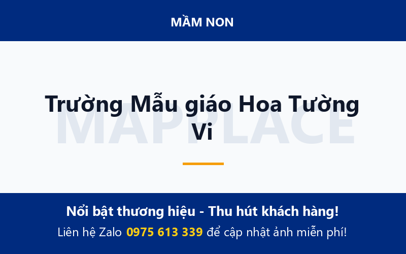 Trường Mẫu giáo Hoa Tường Vi