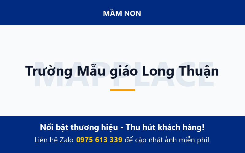Trường Mẫu giáo Long Thuận