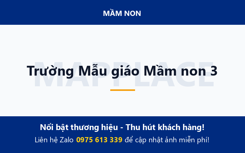Trường Mẫu giáo Mầm non 3