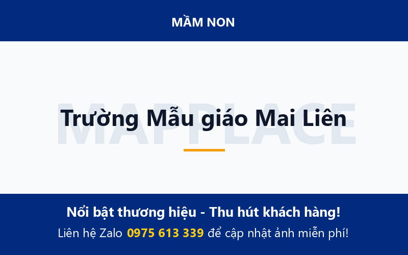 Trường Mẫu giáo Mai Liên