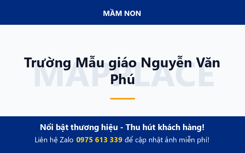 Trường Mẫu giáo Nguyễn Văn Phú