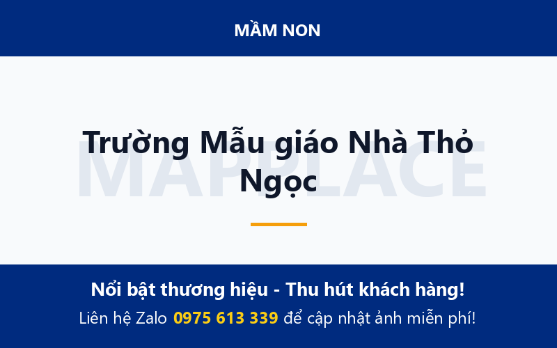 Trường Mẫu giáo Nhà Thỏ Ngọc