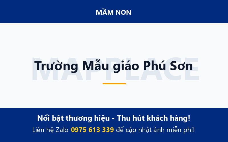 Trường Mẫu giáo Phú Sơn