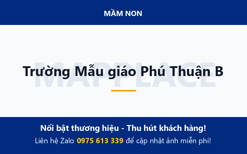 Trường Mẫu giáo Phú Thuận B