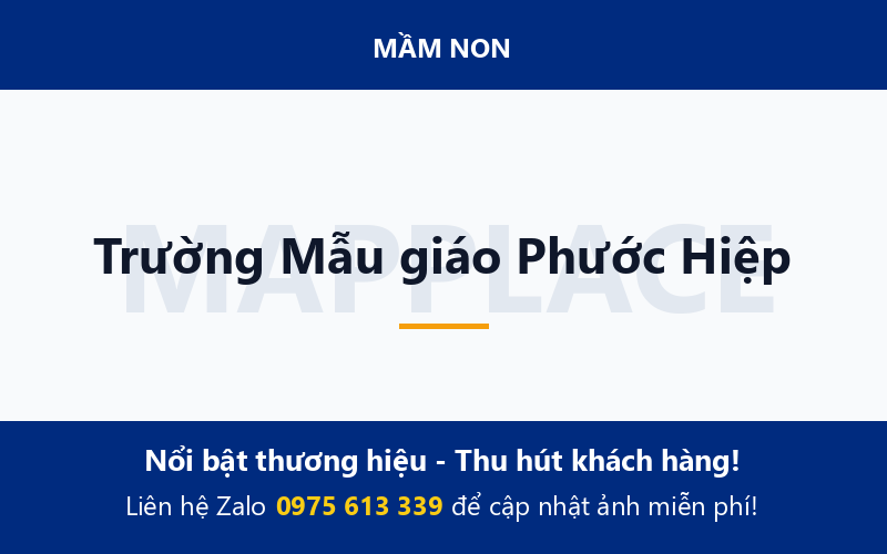 Trường Mẫu giáo Phước Hiệp