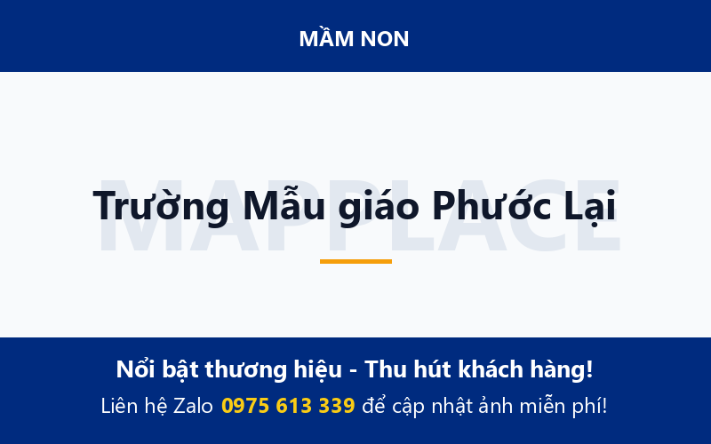 Trường Mẫu giáo Phước Lại