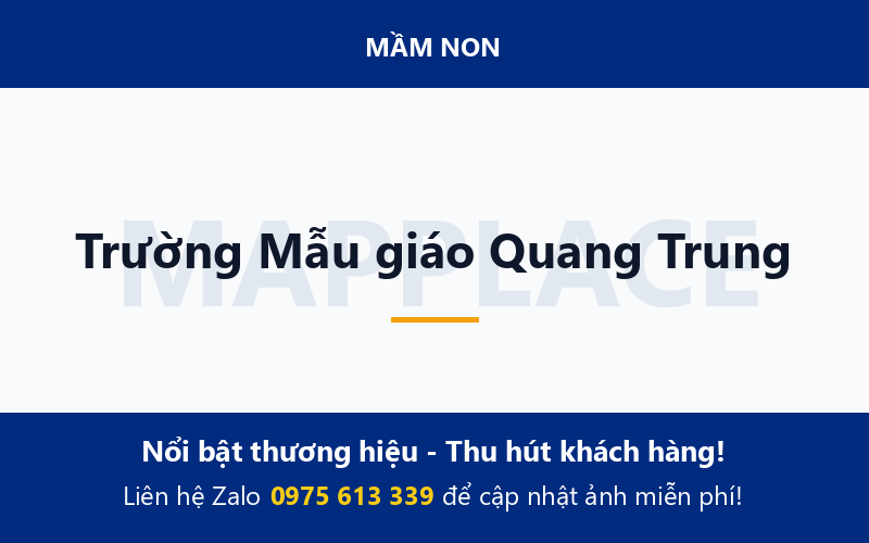 Trường Mẫu giáo Quang Trung