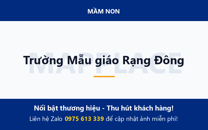 Trường Mẫu giáo Rạng Đông