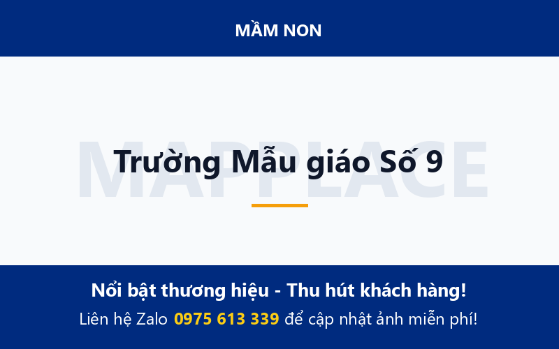 Trường Mẫu giáo Số 9